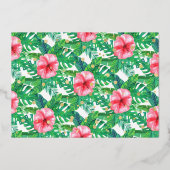 ワイルドワンジャングルサファリガールズ1stバースデーフォト 箔招待状 (裏面)