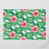 ワイルドワンジャングルサファリガールズ1stバースデーフォト 箔招待状 (裏面)