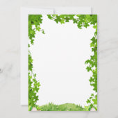 ワイルドワンジャングルサファリキッズテーマの誕生日 招待状 (裏面)