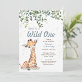 ワイルドワンジャングルサファリキリン誕生日パーティー 招待状 (スタンド正面)
