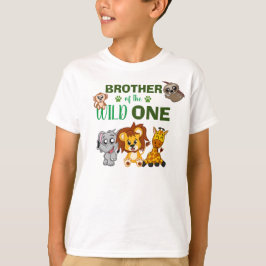 ワイルドワンジャングルサファリブラザーファースト誕生日 Tシャツ