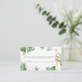 ワイルドワンジャングルサファリベイビーシャワーおむつラッフル エンクロージャーカード (スタンド正面)