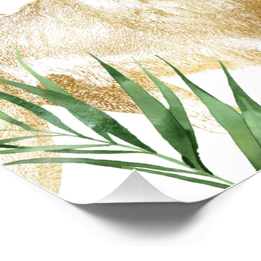 ワイルドワンジャングルサファリベイビーシャワーウェルカムサイン ポスター (コーナー)