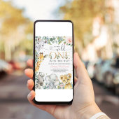 ワイルドワンジャングルサファリベイビーシャワーガール 招待状