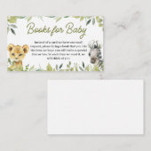 ワイルドワンジャングルサファリベイビーシャワーベビー エンクロージャーカード (正面/裏面)