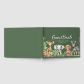 ワイルドワンジャングルサファリベイビーシャワー ゲストブック (全面)