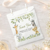 ワイルドワンジャングルサファリベイビーシャワー フェイバーバッグ (クリップ留めされた状態)