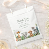 ワイルドワンジャングルサファリベイビーシャワー フェイバーバッグ (クリップ留めされた状態)