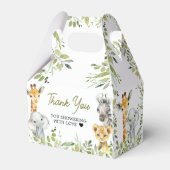 ワイルドワンジャングルサファリベイビーシャワー フェイバーボックス (裏面サイド)