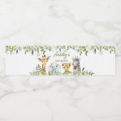 ワイルドワンジャングルサファリベイビーシャワー ペットボトルラベル (シングルラベル)