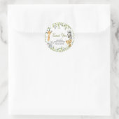 ワイルドワンジャングルサファリベイビーシャワー ラウンドシール (バッグ)