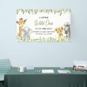 ワイルドワンジャングルサファリベイビーシャワー 横断幕 (トレードショー)