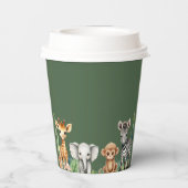 ワイルドワンジャングルサファリベイビーシャワー 紙コップ (裏面)