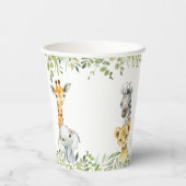 ワイルドワンジャングルサファリベイビーシャワー 紙コップ (裏面)