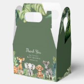 ワイルドワンジャングルサファリ動物ベビーシャワー フェイバーボックス (オープン)