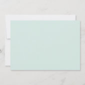 ワイルドワンジャングルサファリ動物1歳の誕生日 招待状 (裏面)