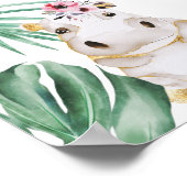 ワイルドワンジャングルサファリ動物1st誕生日へようこそ ポスター (角)