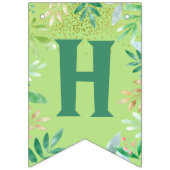 ワイルドワンジャングルサファリ動物1st誕生日をテーマにしたテーマ バンティングフラッグ (第2の旗)