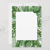 ワイルドワンジャングルサファリ子供の誕生日パーティー 招待状 (裏面)