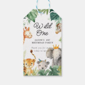 ワイルドワンジャングルサファリ誕生日 ギフトタグ (裏面)