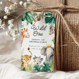 ワイルドワンジャングルサファリ誕生日 ギフトタグ