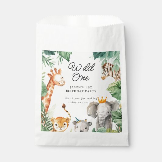 ワイルドワンジャングルサファリ誕生日 フェイバーバッグ (正面)