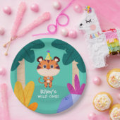 ワイルドワンジャングルタイガー ペーパープレート (パーティー)