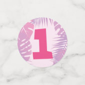 ワイルドワンジャングルテーマガールファースト誕生日 コンフェッティ (スモール正面)