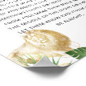 ワイルドワンジャングル赤ちゃんシャワー'レイトナイトおむつ' ポスター (角)