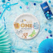 ワイルドワンジャングル1st誕生日紙プレート ペーパープレート (パーティー)