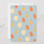 ワイルドワンスロース誕生日ファーストパーティの招待状 招待状 (裏面)