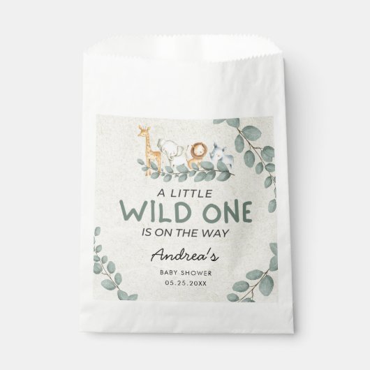 ワイルドワンズーテーマベビーシャワー フェイバーバッグ (正面)