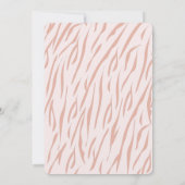 ワイルドワンタイガーピンクガール1st誕生日招待状 招待状 (裏面)