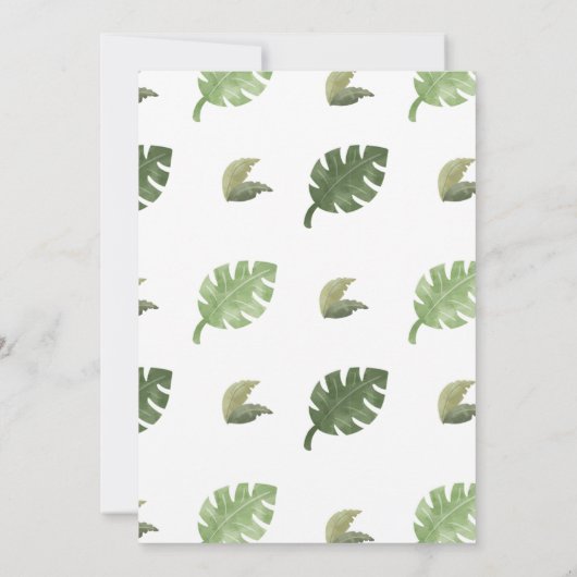 ワイルドワンタイガー1st誕生日招待状 招待状 (裏面)