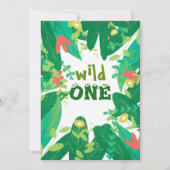 ワイルドワンタキシード子猫キッズ1st誕生日招待状 招待状 (裏面)