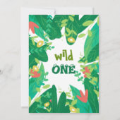 ワイルドワンタキシード子猫キッズ1st誕生日招待状 招待状 (裏面)