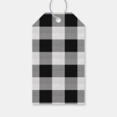 ワイルドワンダートクリスマスブラックバッファロープレイドID604 ギフトタグ (裏面)