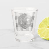 ワイルドワンダートクリスマスブラックバッファロープレイドID604 ショットグラス (裏面)