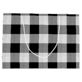 ワイルドワンダートクリスマスブラックバッファロープレイドID604 ラージペーパーバッグ (裏面)