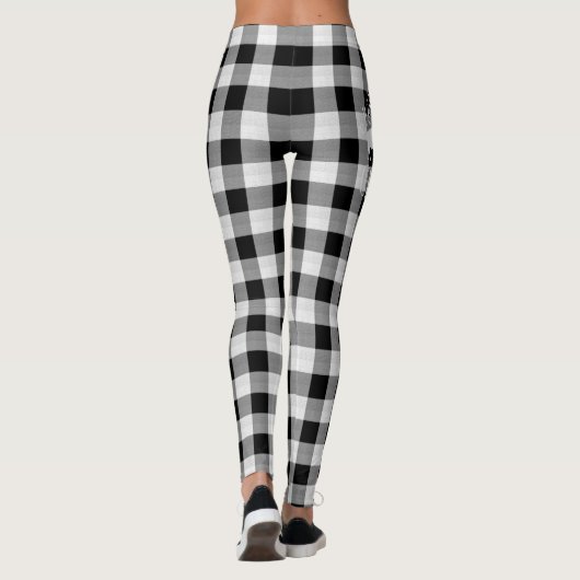 ワイルドワンダートクリスマスブラックバッファロープレイドID604 レギンス (裏面)