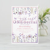 ワイルドワンダーフルフローラ1st誕生日招待状 招待状 (スタンド正面)