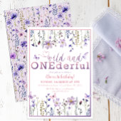 ワイルドワンダーフルフローラ1st誕生日招待状 招待状