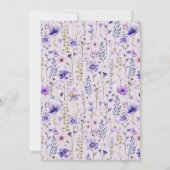 ワイルドワンダーフル1歳の誕生日招待状 招待状 (裏面)