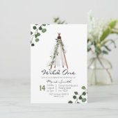 ワイルドワンテペ最初の誕生日の招待状 招待状 (スタンド正面)