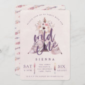 ワイルドワンテペ誕生日パーティー招待状 招待状 (正面/裏面)