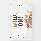 ワイルドワンテーブルの背景バナートライバルウッドランド 横断幕 (縦)