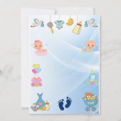 ワイルドワンテーマベビーシャワー招待状 招待状 (裏面)