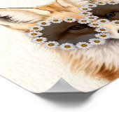 ワイルドワンデイジーキツネベビーシャワーウェルカム ポスター (角)