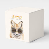 ワイルドワンデイジーキツネベビーシャワー フェイバーボックス (正面サイド)