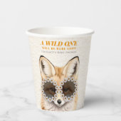 ワイルドワンデイジーキツネベビーシャワー 紙コップ (正面)